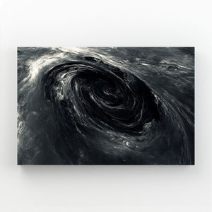 Black Abstract Art Wave