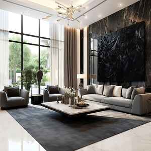 Black Abstract Art