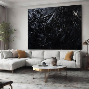 Black Abstract Art