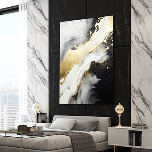 Black and Cream Abstract Wall Art | MusaArtGallery™