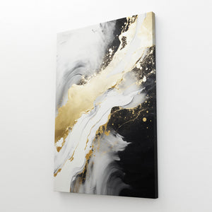 Black and Cream Abstract Wall Art | MusaArtGallery™