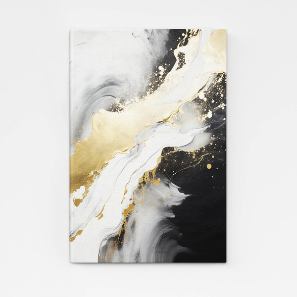 Black and Cream Abstract Wall Art | MusaArtGallery™