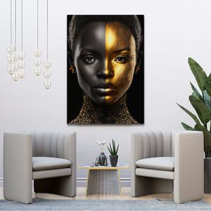 Black and Gold African Wall Art | MusaArtGallery™