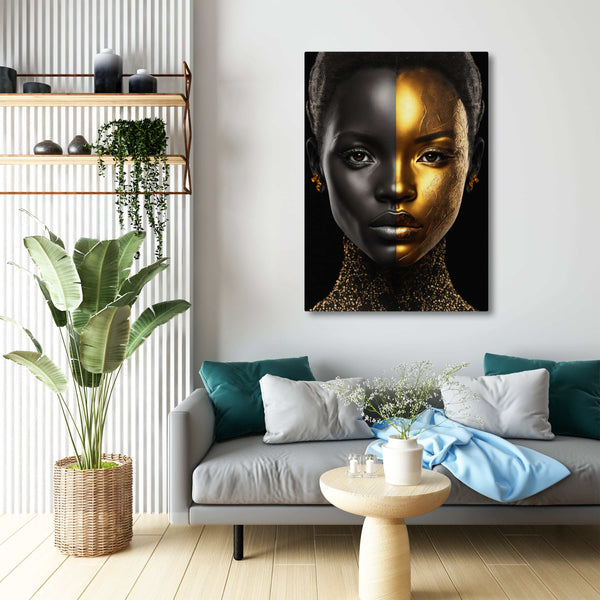 Black and Gold African Wall Art | MusaArtGallery™
