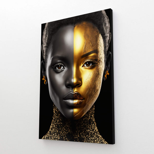 Black and Gold African Wall Art | MusaArtGallery™