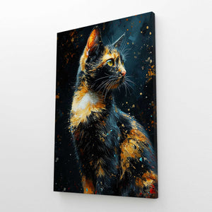 Black and Orange Cat Art | MusaArtGallery™