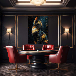 Black and Orange Cat Art | MusaArtGallery™