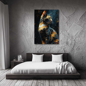 Black and Orange Cat Art | MusaArtGallery™