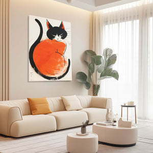 Black and Orange Cat Arts | MusaArtGallery™