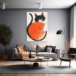Black and Orange Cat Arts | MusaArtGallery™