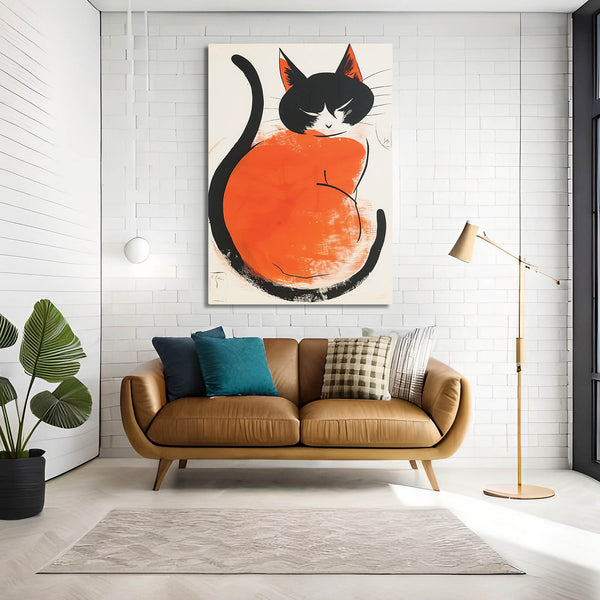 Black and Orange Cat Arts