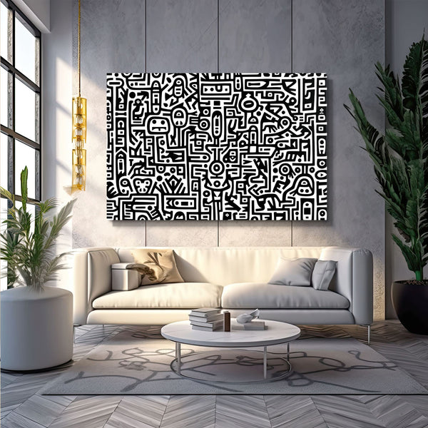 Black and White Abstract Wall Art | MusaArtGallery™