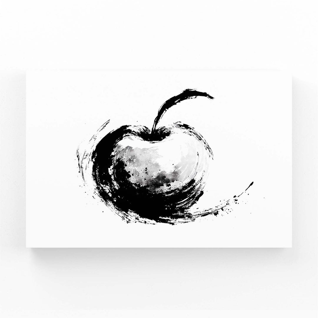 Black And White Apple Wall Art