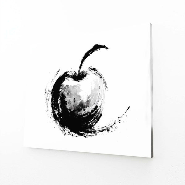 Black And White Apple Wall Art