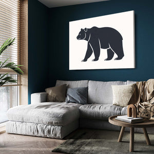 Black And White Bear Wall Art