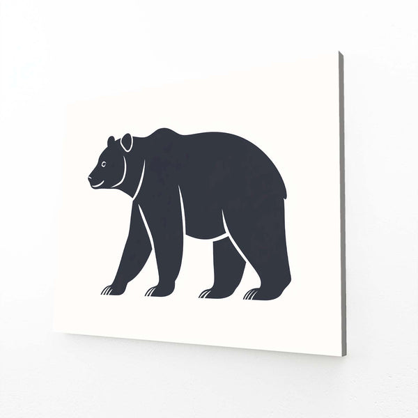 Black And White Bear Wall Art