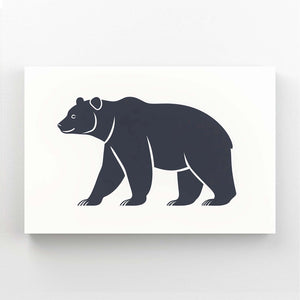 Black And White Bear Wall Art