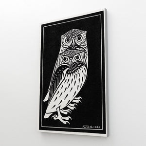 Black and White Bird Canvas Wall Art | MusaArtGallery™