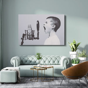 Black and White Boy Art Print | MusaArtGallery™