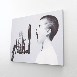 Black and White Boy Art Print | MusaArtGallery™