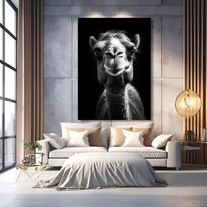 Black and White Camel Art | MusaArtGallery™