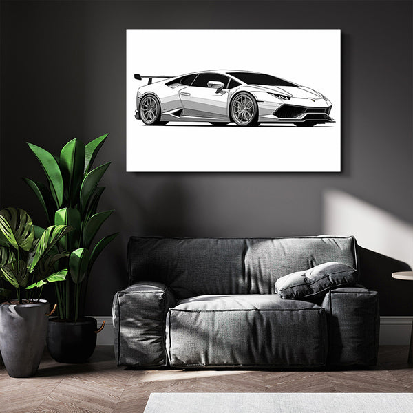 Black and White Canvas Art For Living Room | MusaArtGallery™