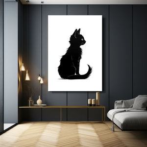 Black and White Cat Wall Art | MusaArtGallery™