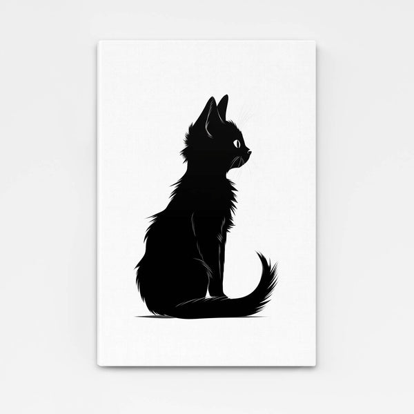 Black and White Cat Wall Art | MusaArtGallery™