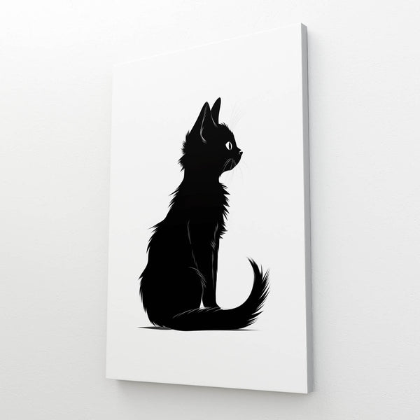 Black and White Cat Wall Art | MusaArtGallery™
