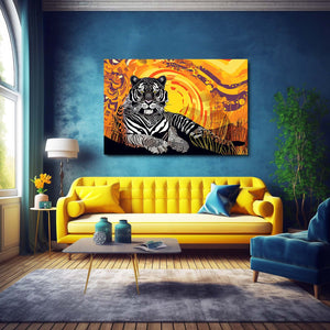 Black And White Art Tiger | MusaArtGallery™