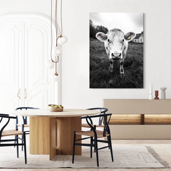Black And White Cow Print