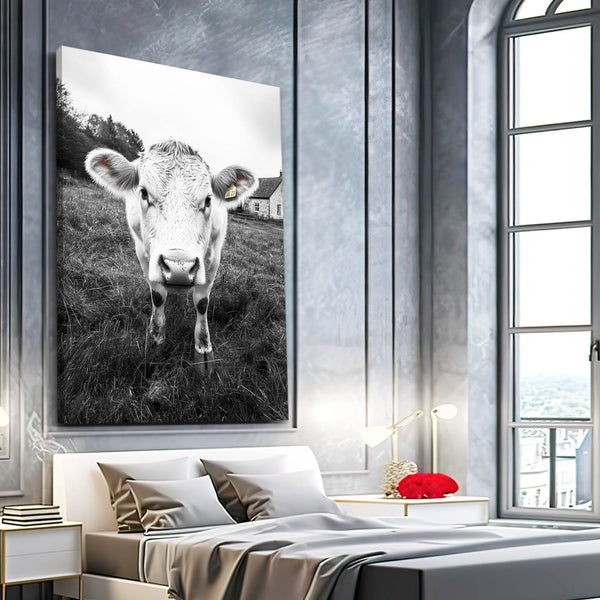 Black And White Cow Print