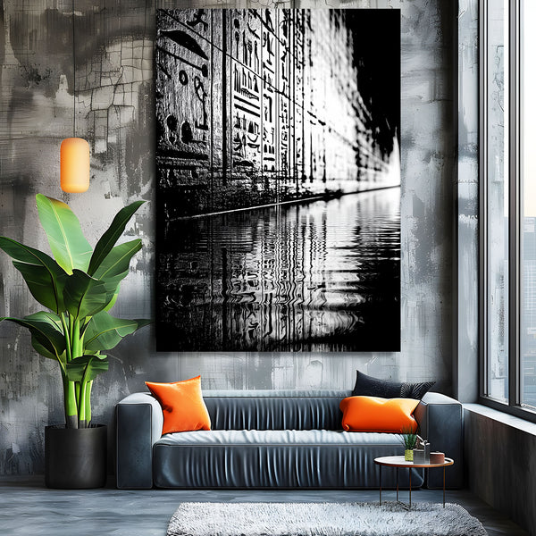 Black And White Egyptian Wall Art