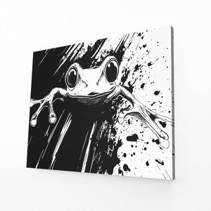 Black And White Frog Art