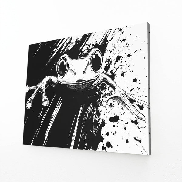 Black And White Frog Art