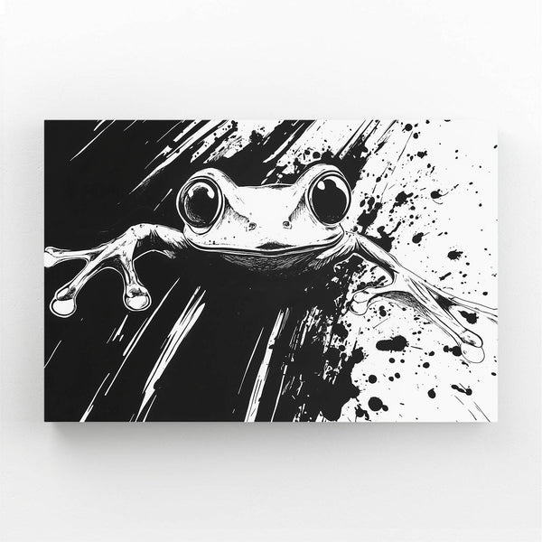 Black And White Frog Art