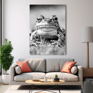 Black And White Frog Artwork