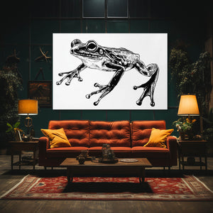 Black And White Frog Wall Decor