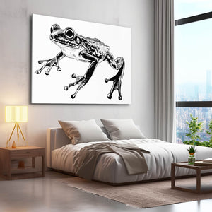 Black And White Frog Wall Decor