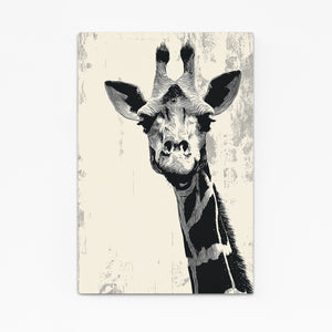 Black And White Giraffe Art