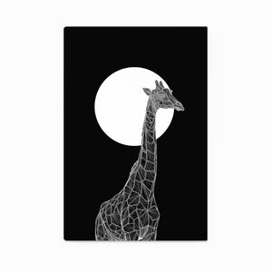 Black And White Giraffe Artwork