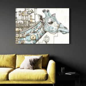Black And White Giraffe Wall Art