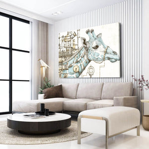 Black And White Giraffe Wall Art
