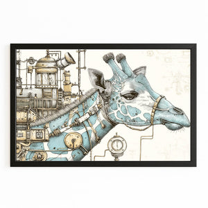Black And White Giraffe Wall Art