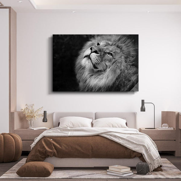 Black and White Lion Art | MusaArtGallery™