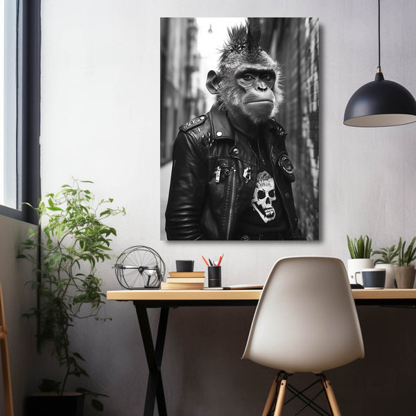 Black And White Monkey Art