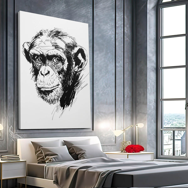 Black And White Monkey Wall Decor