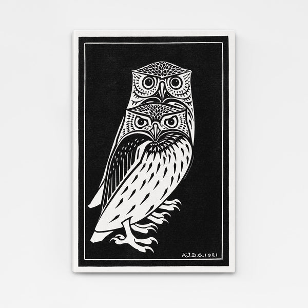 Black and White Owl Art | MusaArtGallery™