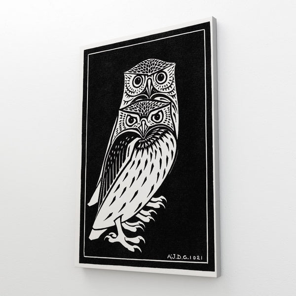 Black and White Owl Art | MusaArtGallery™