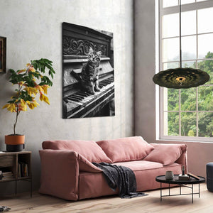 Black And White Piano Canvas Art  | MusaArtGallery™